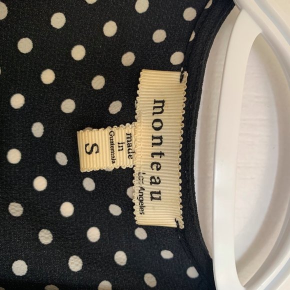 Monteau, polka dot wrap top, small - Picture 4 of 4